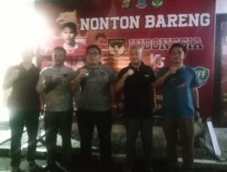 Polsek Serpong Mengadakan Nonton Bareng (Nobar) Pertandingan Semifinal Sepakbola Piala Asia U-23 