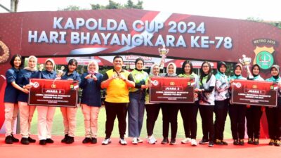 Penutupan Kegiatan Kapolda Cup Tahun 2024, Polda Metro Jaya Beri Hadiah Pemenang Perlombaan 