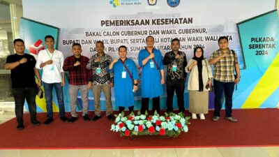 Pemeriksaan Kesehatan Pasangan Calon Bupati Padang Lawas di Rumah Sakit Adam Malik Medan
