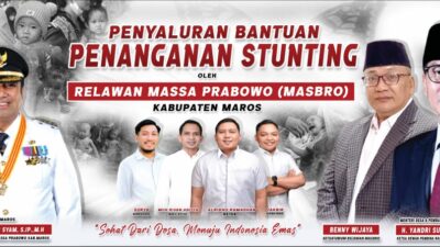 Sukseskan Program 100 Hari Kerja Presiden, Relawan Massa Prabowo ( MassBro) Serahkan Bantuan Bagi Masyarakat