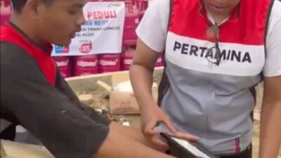 PT. Pertamina Pasang Pembangkit Listrik Tenaga Surya untuk Posko Pengungsian di Aceh Tamiang
