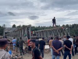 Masyarakat Bireuen Sambut Rampungnya Jembatan Bailey Penghubung Medan-Banda Aceh: Alhamdulillah Sangat Terbantu