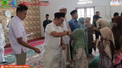 JEMPUT ASPIRASI MASYARAKAT MELALUI KEGIATAN RUTIN JUMAT BERKAH BUPATI PADANG LAWAS