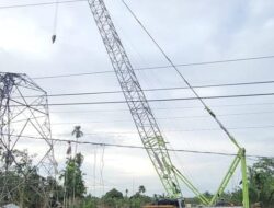 Pemasangan Crane Jadi Tower Darurat, Strategi Cepat Pulihkan Listrik Aceh