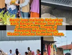 Anggota Kader Gerindra Gotong Royong Bantu Warga Terdampak Banjir di Medan