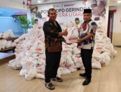Memperingati HUT ke-18, Kader Gerindra Bagikan 10 Ribu Paket Sembako di Sumut