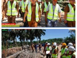 BUPATI PADANG LAWAS (PMA) TINJAU LOKASI PEMBANGUNAN JALAN SOSA TIMUR 