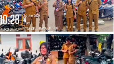 UPTD PPD Ciledug Melakukan Kegiatan Penelusuran Tunggakan Kendaraan Bermotor Digelar di Parkiran Puri Beta