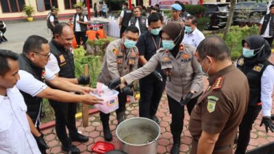 Musnahkan 370 Gram Sabu dan 90 Butir Ekstasi, Polres Langkat Selamatkan 54 Ribu Jiwa dari Narkoba