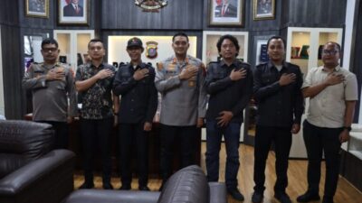 Perkuat Sinergitas, Kapolres Binjai Silaturahmi dengan Bawaslu Langkat